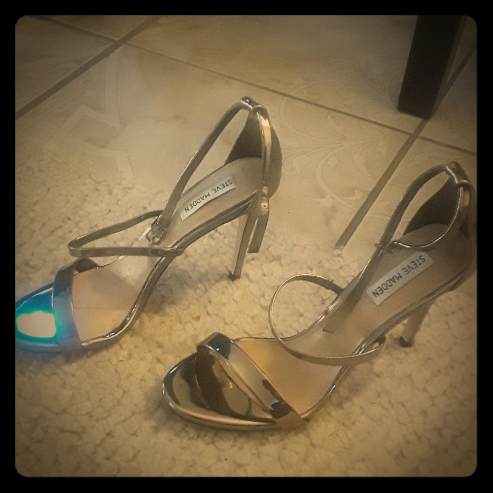Silver shoes